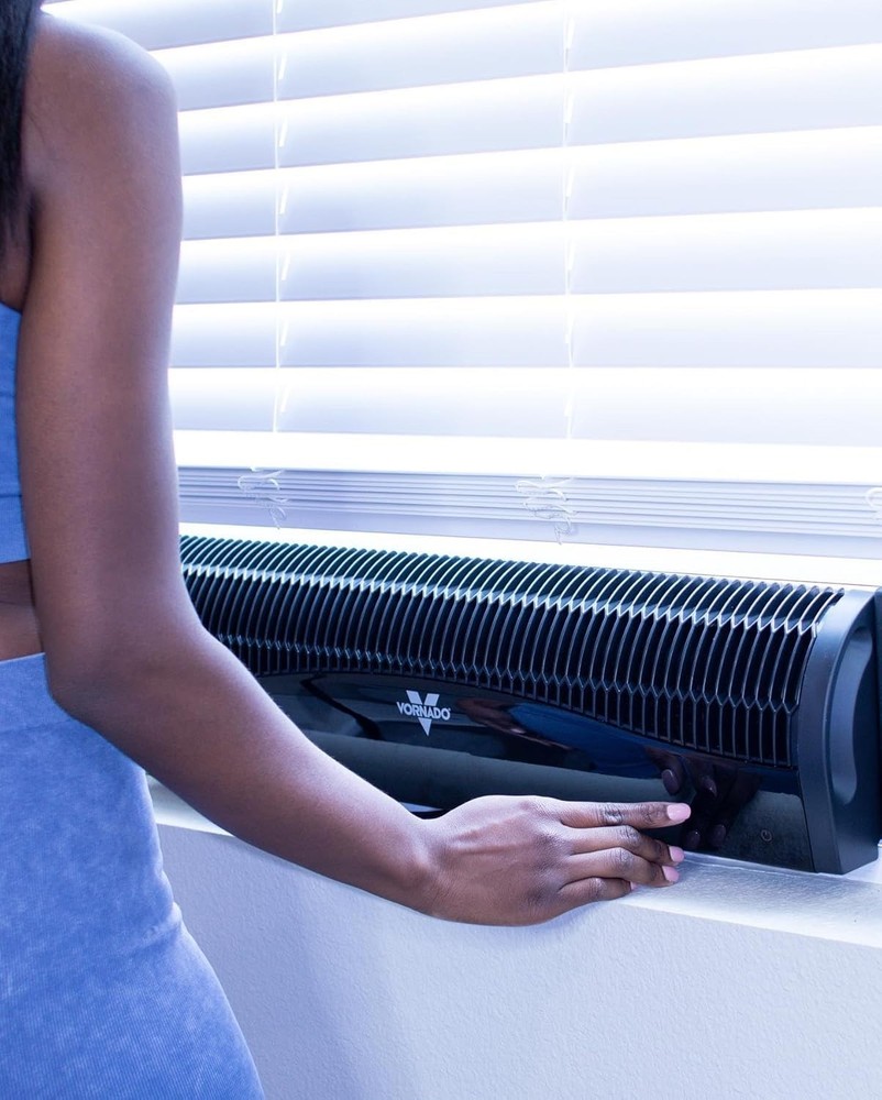 Low-Profile Window Fan, 4 Speeds, Remote Control