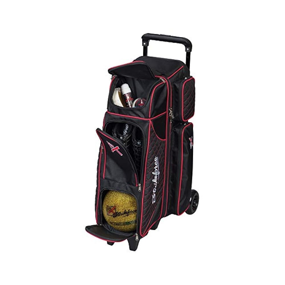 4 Ball Roller Bowling Bag, Premium, with Multiple Compartments