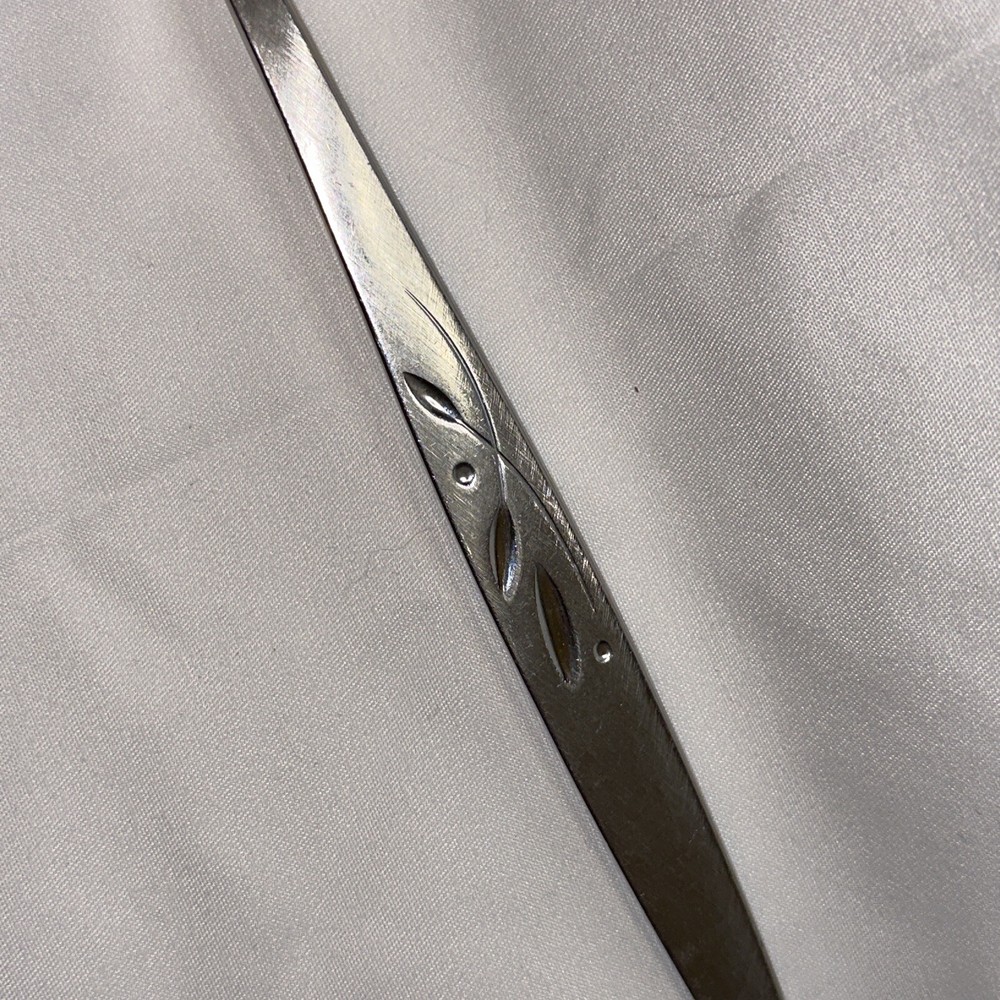 Oneida Will-O-Wisp Slotted Serving Spoon 8 1/2" Original Cube Excellent Shape