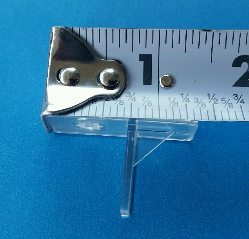 72 New Clear 1/4" Plastic Shelf Support clip