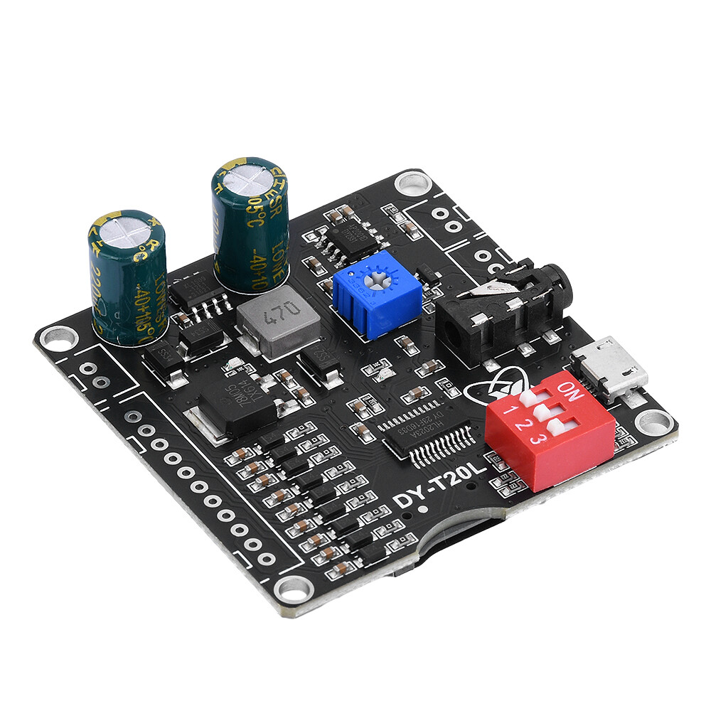 20W 9 Way MP3 Player Voice Playback Module DC6-35V D-class Custom Audio Board