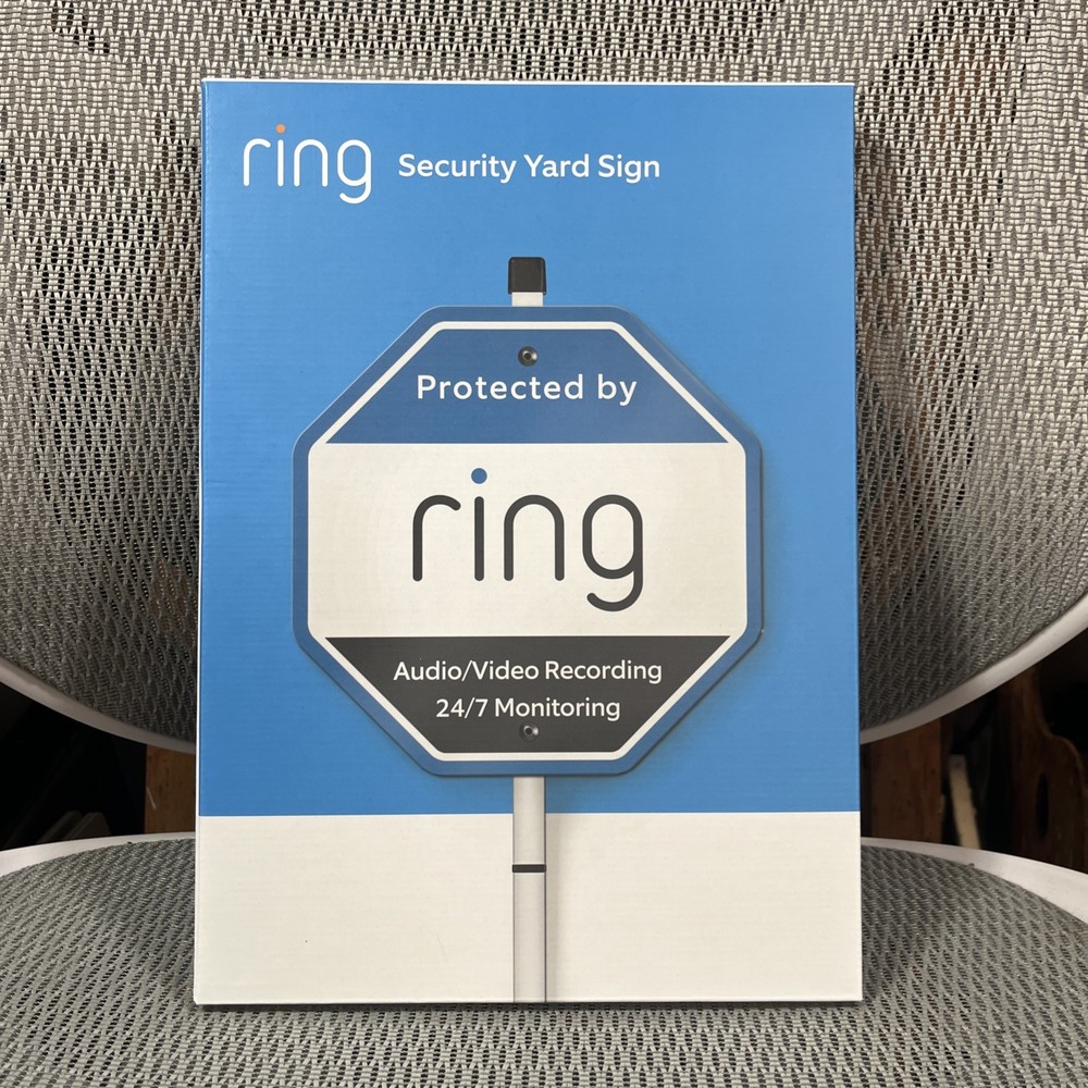 Ring Security Yard Sign Sealed In Original Box