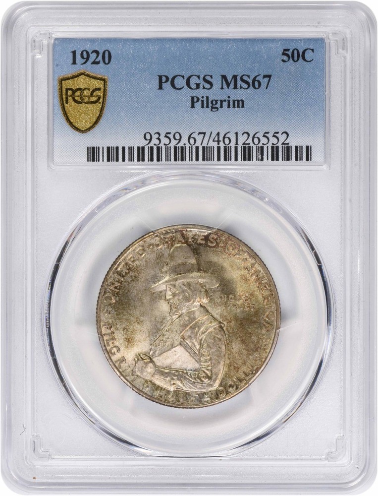 Pilgrim Commemorative Half Dollar 1920 MS67 PCGS