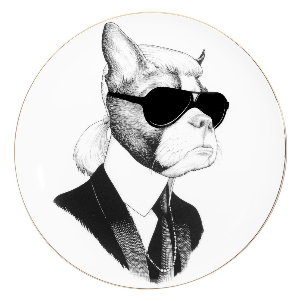 Rory Dobner Boston Terrier Plate Large 27cm