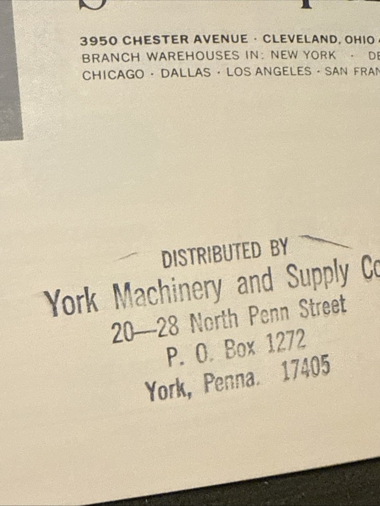 Vintage Standard Tool Co Tool Catalog USA 🇺🇸