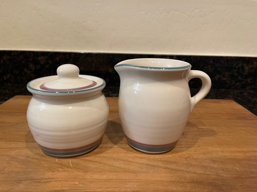 Pfaltzgraff juniper cream and sugar