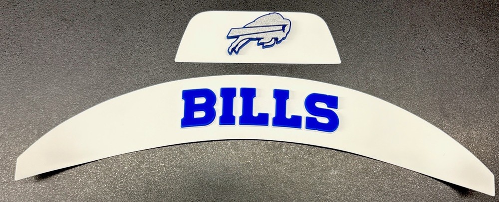 3D Bumpers - Bills Flex Set for a Full Size Helmet