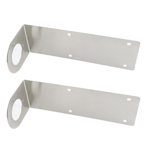 2 Pcs Universal Watermelon Light Bracket, Stainless Steel Frame Sliver-Backet