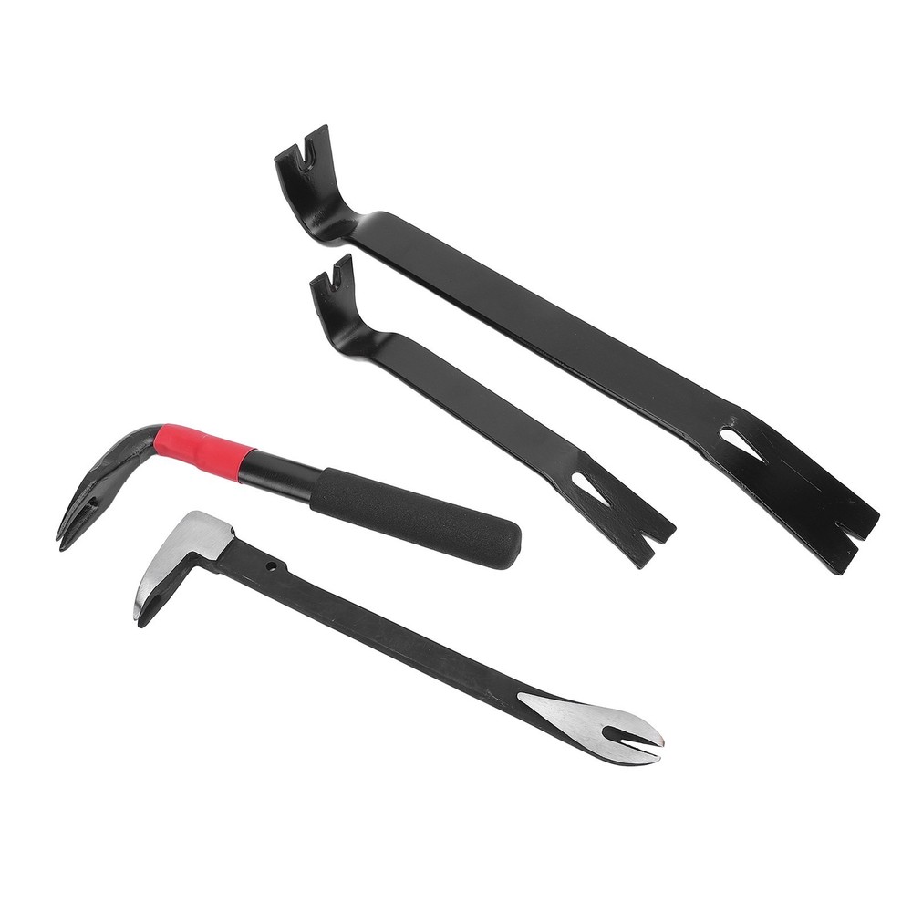4 Pcs Nail Puller Pry Bar Set Multi Functional High Hardness Nail Puller Flat