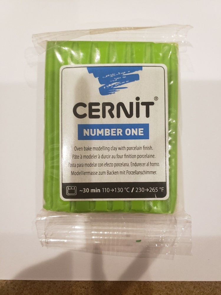 Polymer Clay Cernit Number One - 2oz Light Green (611CE)