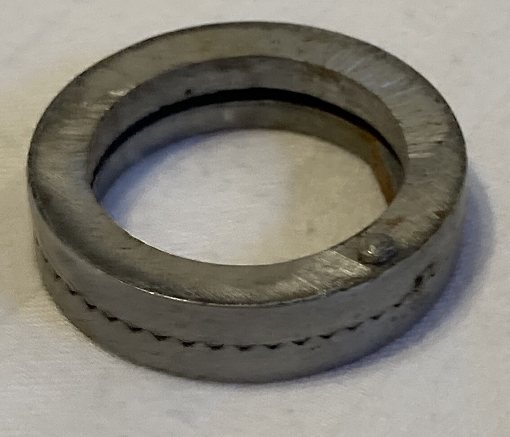 Vintage 1 in. threaded fork headset aluminum serrated spacer washers