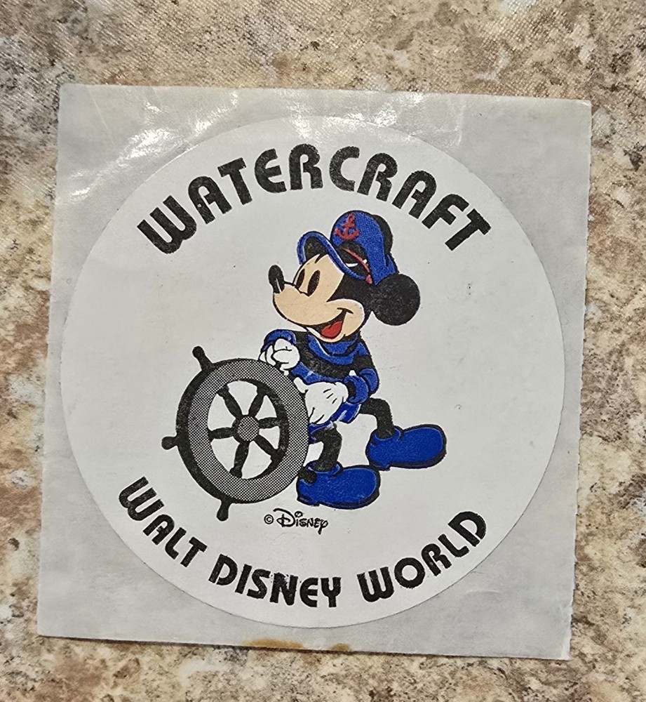 Vintage Disney Watercraft Sticker