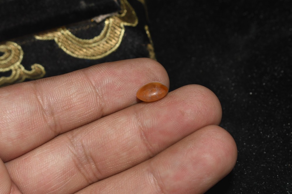 Authentic Ancient Central Asian Banded Agate Stone Bead in good Condition