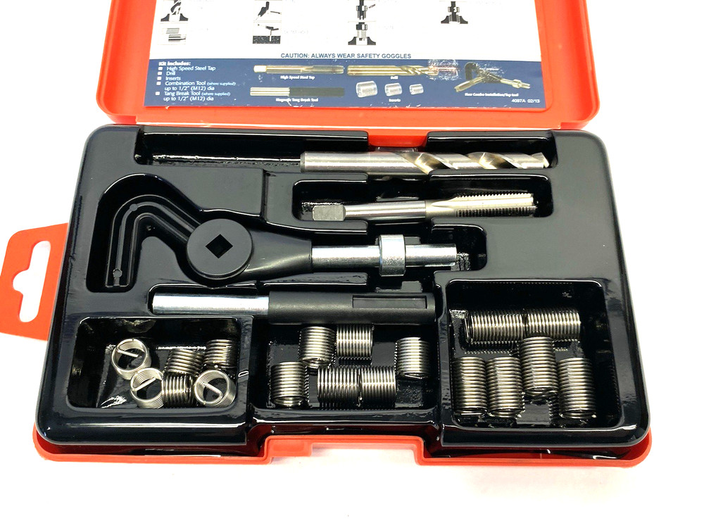 Recoil 34076 Pro Series Helical Insert Thread Repair Kit, 6-Inserts, Each Size