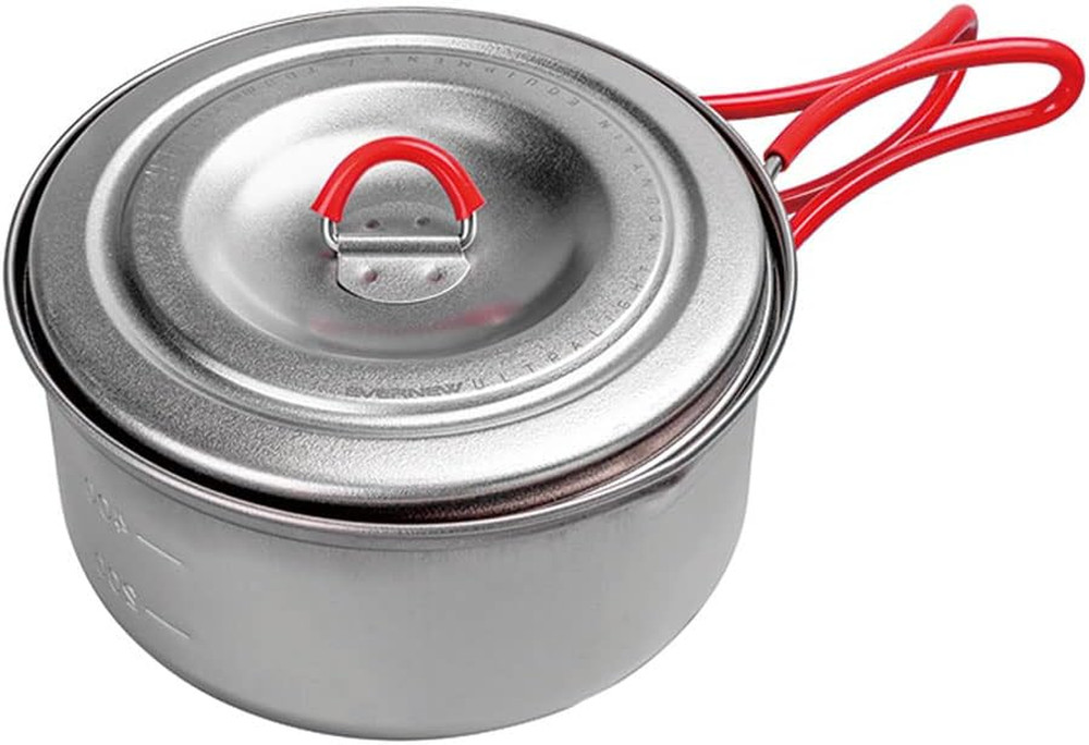 Titanium Lightweight Camping Pot W/Folding Handle, 600