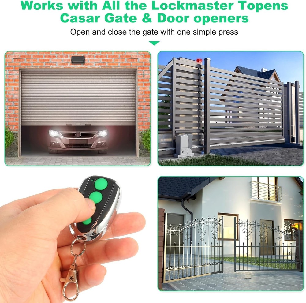 TOPENS M12 Remote Control 4-Button Transmitter for Automatic Swing Sliding Gate