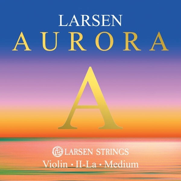 Larsen Aurora violin strings set 4/4 with D silver medium