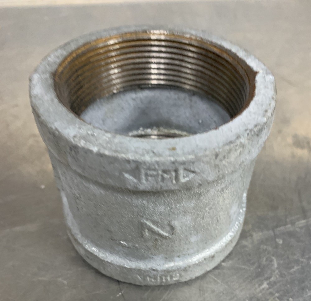Pipe Coupling 2” x 2 1/2” long Galvanized New (1 Ea)