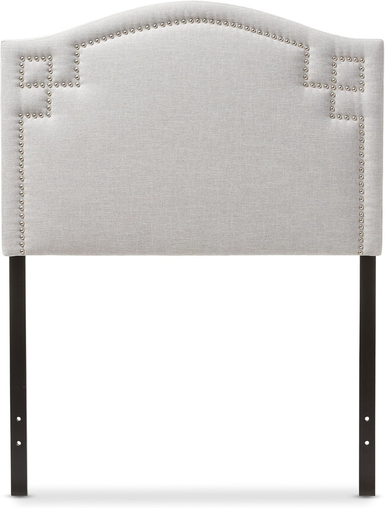Modern Greyish Beige Twin Headboard -  Aubrey Collection