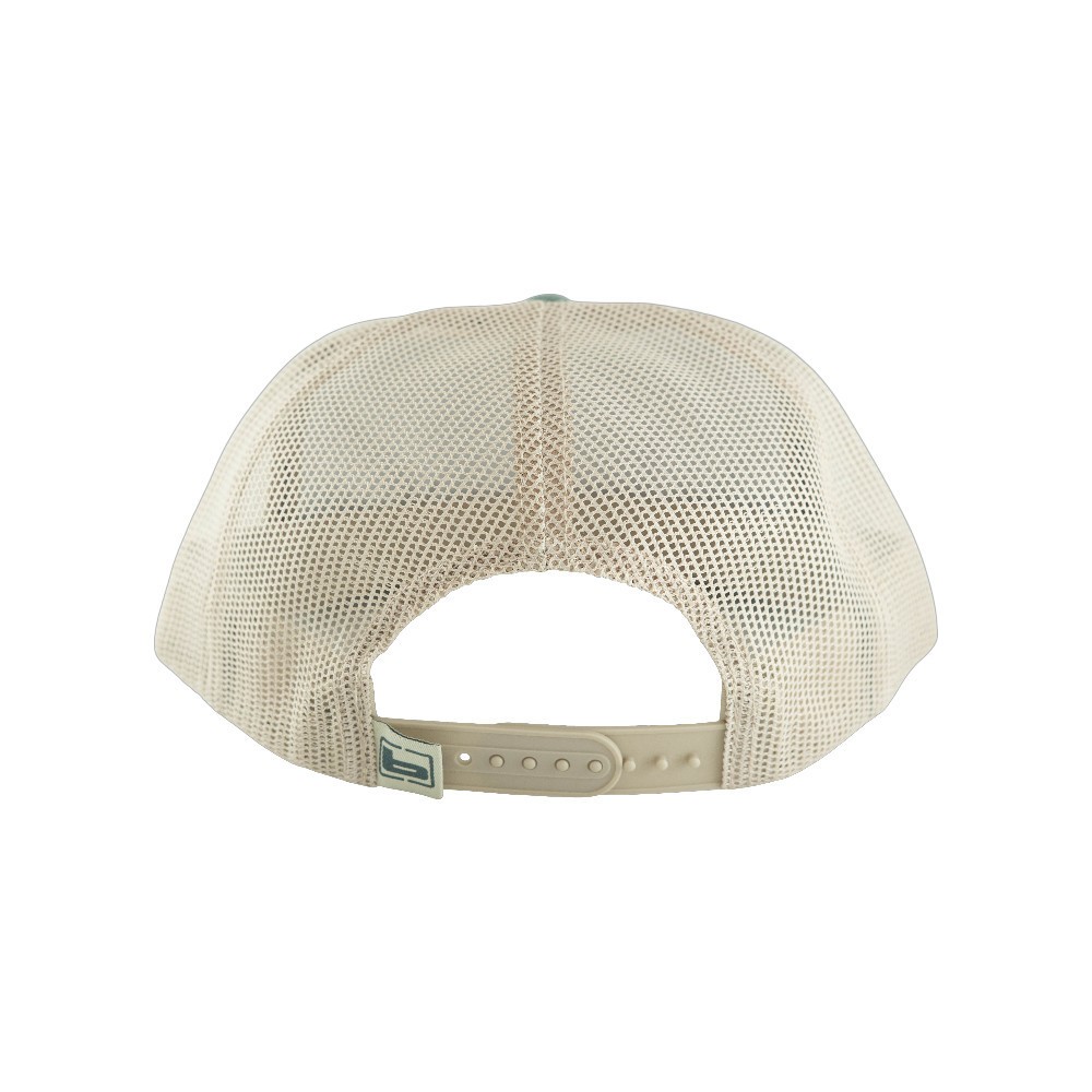 Banded 5-Panel Scout Patch Trucker Hat – Green Mesh Snapback Cap
