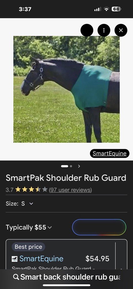 SmartPak shoulder rub Guard Size M 74-78