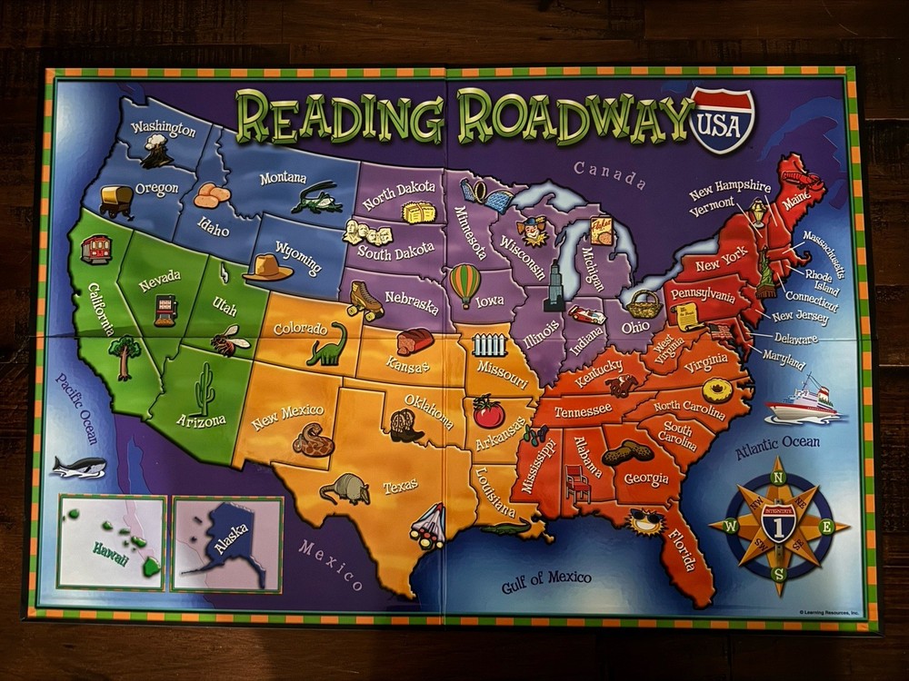 Learning Resources Reading Roadway USA - Reading Comprehension Game!