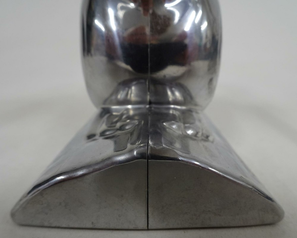 Cast Polished Aluminum 6" Squirrel Nutcracker Modern Retro