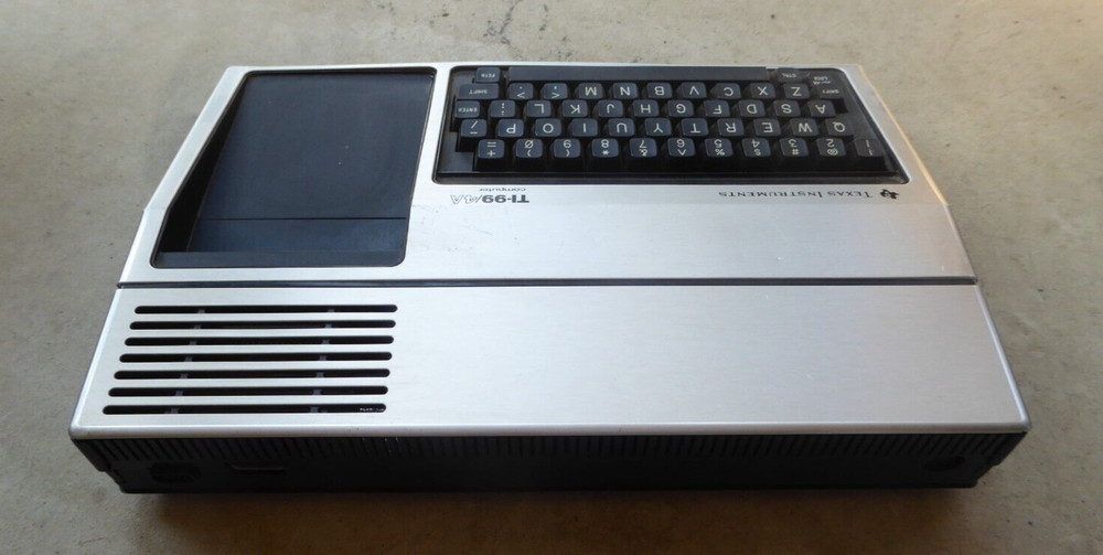 Texas Instruments TI-99/4a Computer Console Vintage In Original Box With Manuals