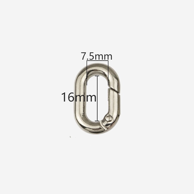 Bag Clasps Oval Rectangular Spring Coil Swivel Clips For 13~40 mm Bag Strapping