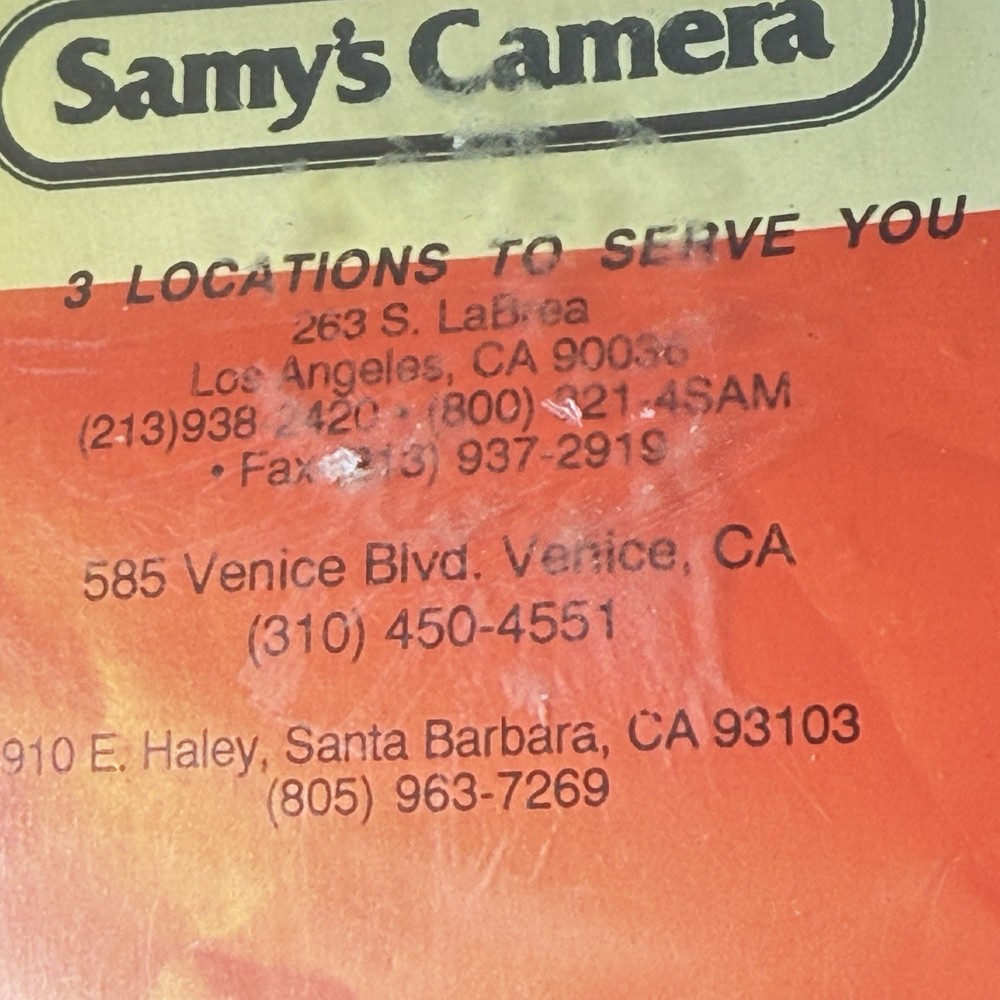 Samy’s Camera “L” Cable Release Adapter – Vintage New in Package