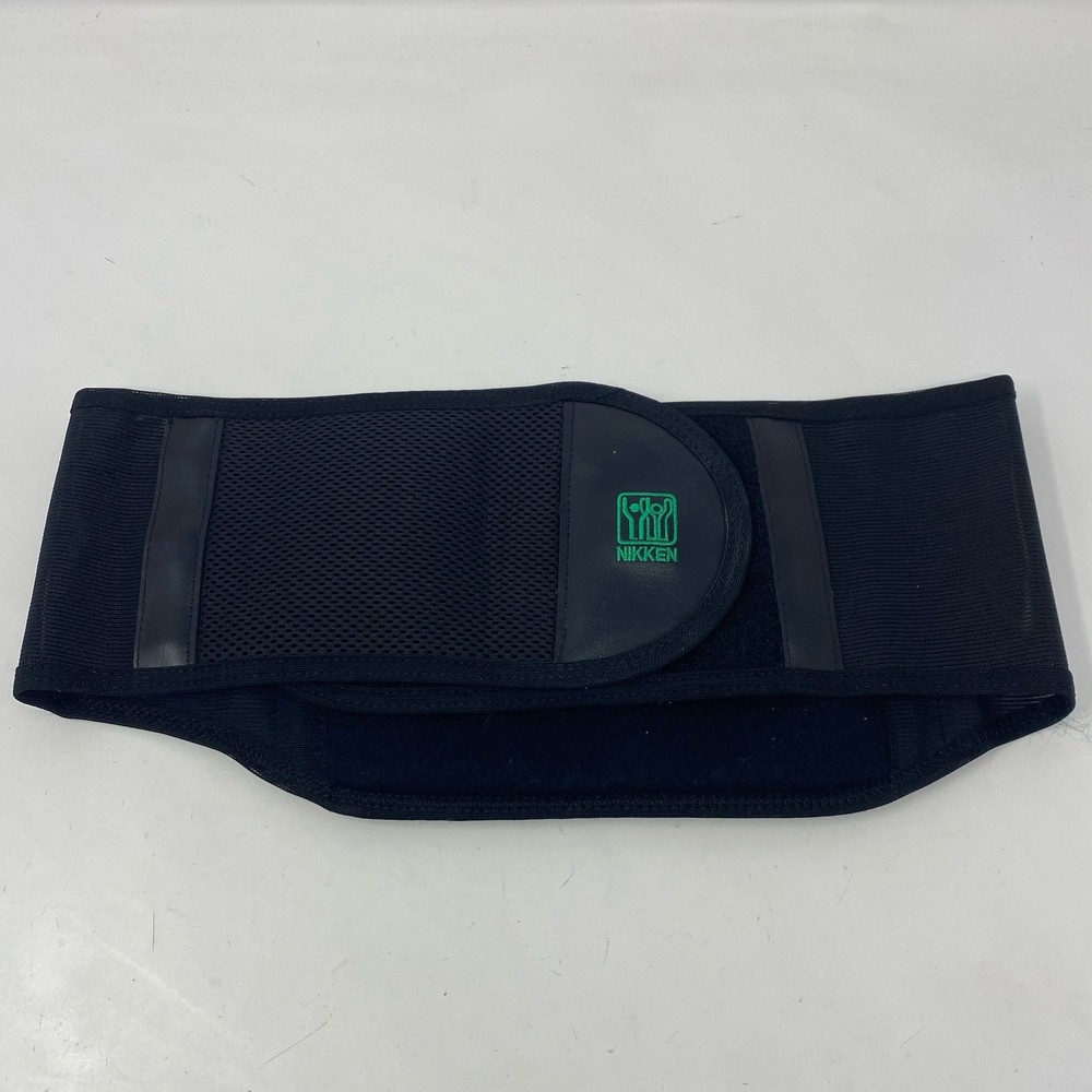 NIKKEN KenkoTherm Back Belt Black Medium 18221 Adjustable Support