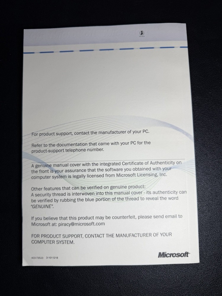 Getting Started Microsoft Windows 98 Manual & Product Key