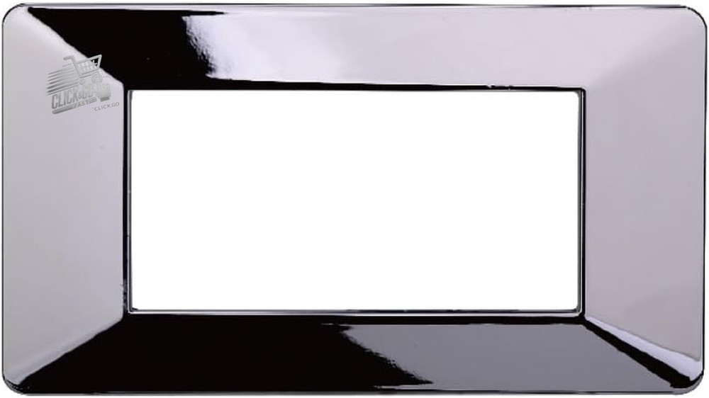 5 Plates 4 Modules Compatible Vimar Plana Polished Chrome Technopolymer Cycle Series