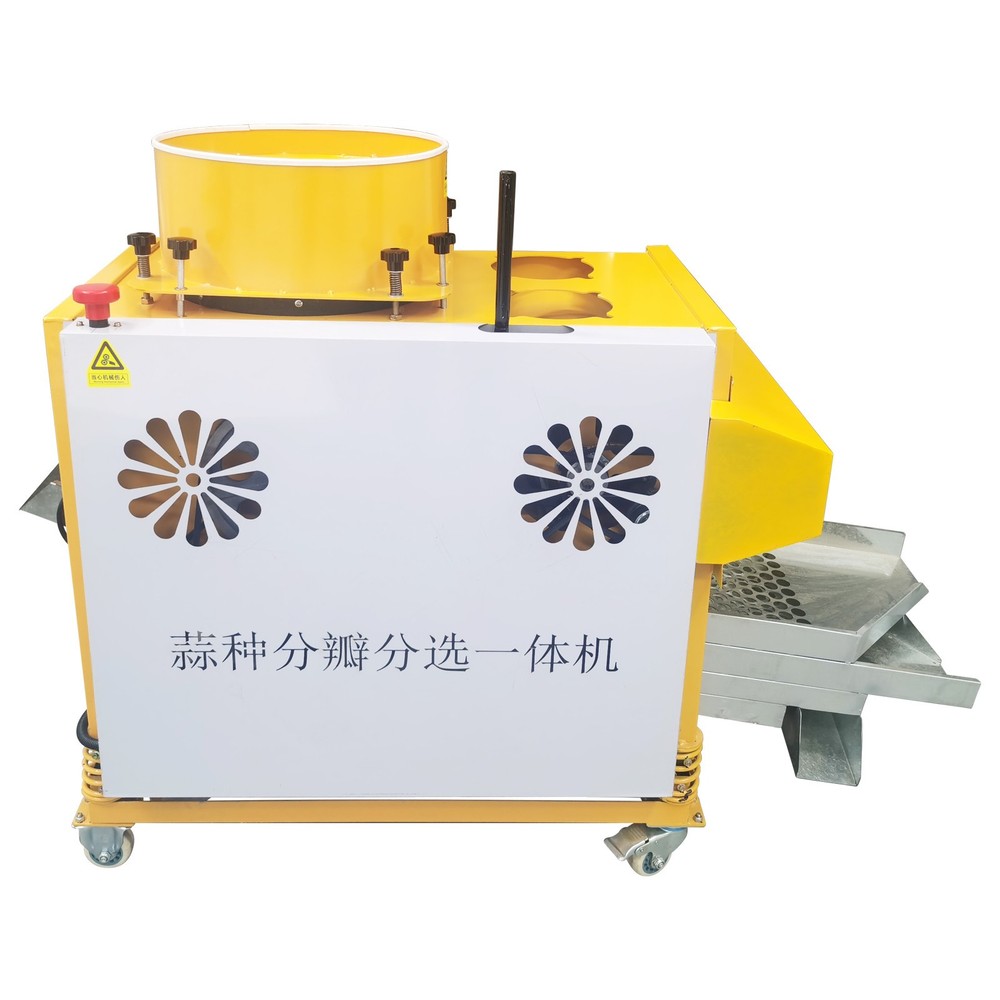 Auto Garlic Clove Separator Bulb Breaking Machine Seed Sorting & Dicing Peeler