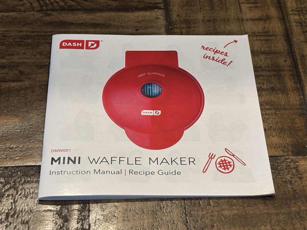 Dash Red Mini Heart Waffle Maker - GREAS SHAPE - SAVE BIG - L@@K!