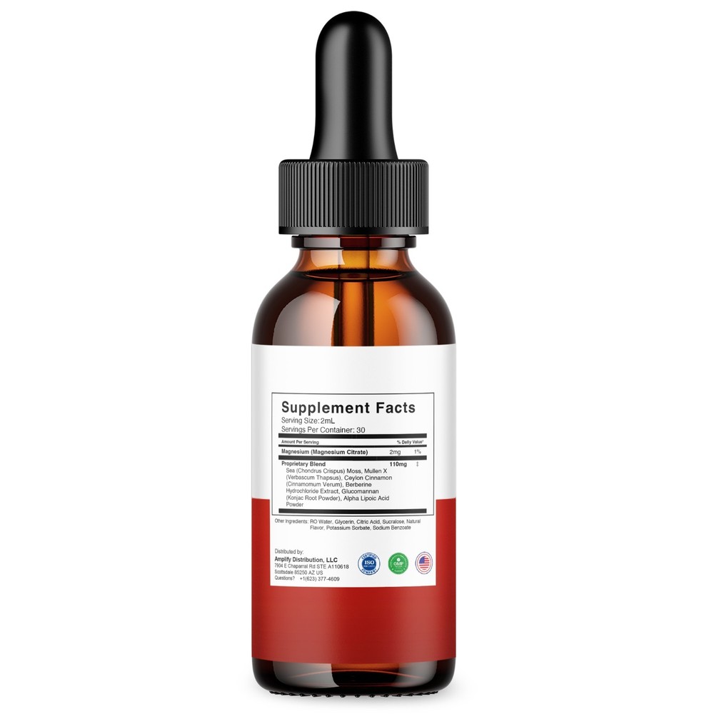 Glyco Lean Drops, GlycoLean Premium Liquid Drop Supplement (2oz)