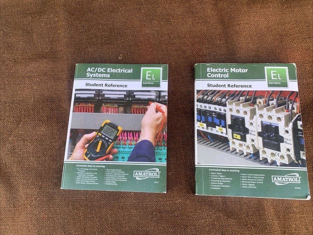 Amatrol AC/DC Electrical Systems 2019 & Motor Control 2020 Student Reference