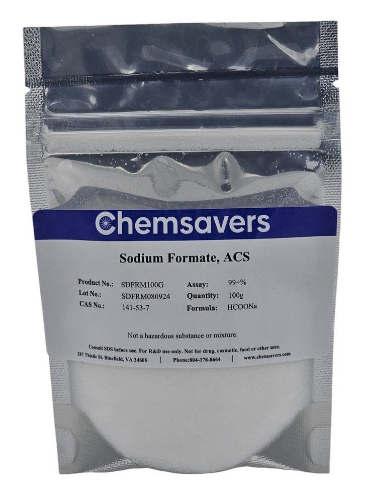 Sodium Formate, ACS, 99+%, 100g