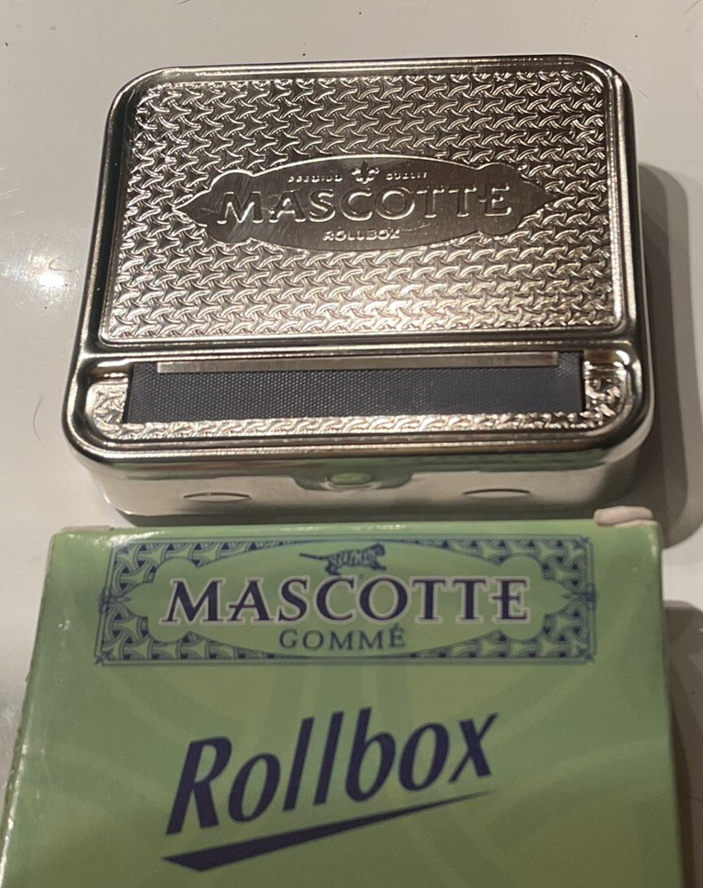 Mascotte Gomme Cigarette Rolling Machine Rollbox Tin Tobacco Roll Machine New