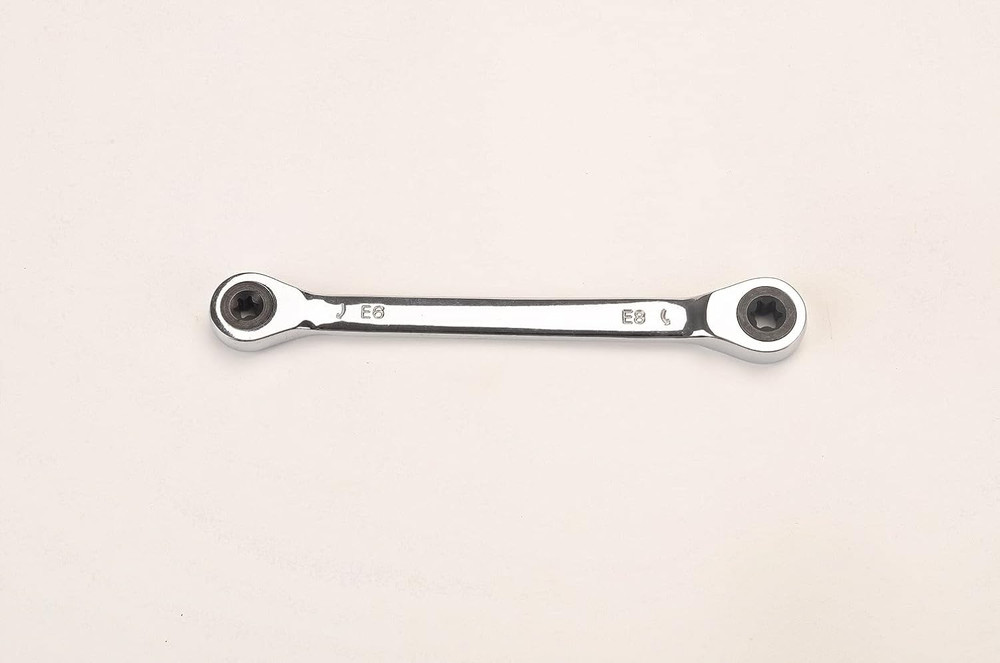 FLZOSPER E-Torx Double Box Ratcheting Wrench, E6X E8，Heavy Duty CR-V Box Ratchet