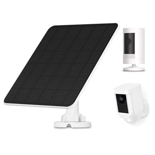 Solar Panel for Ring Camera, 5W Solar Panel Charger for Stick Up Cam/Pro 1 Pack