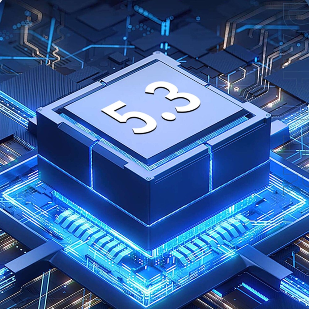 3-in-1 Wireless Bluetooth 5.3 Transmitter Receiver Adapter Audio ABS Black