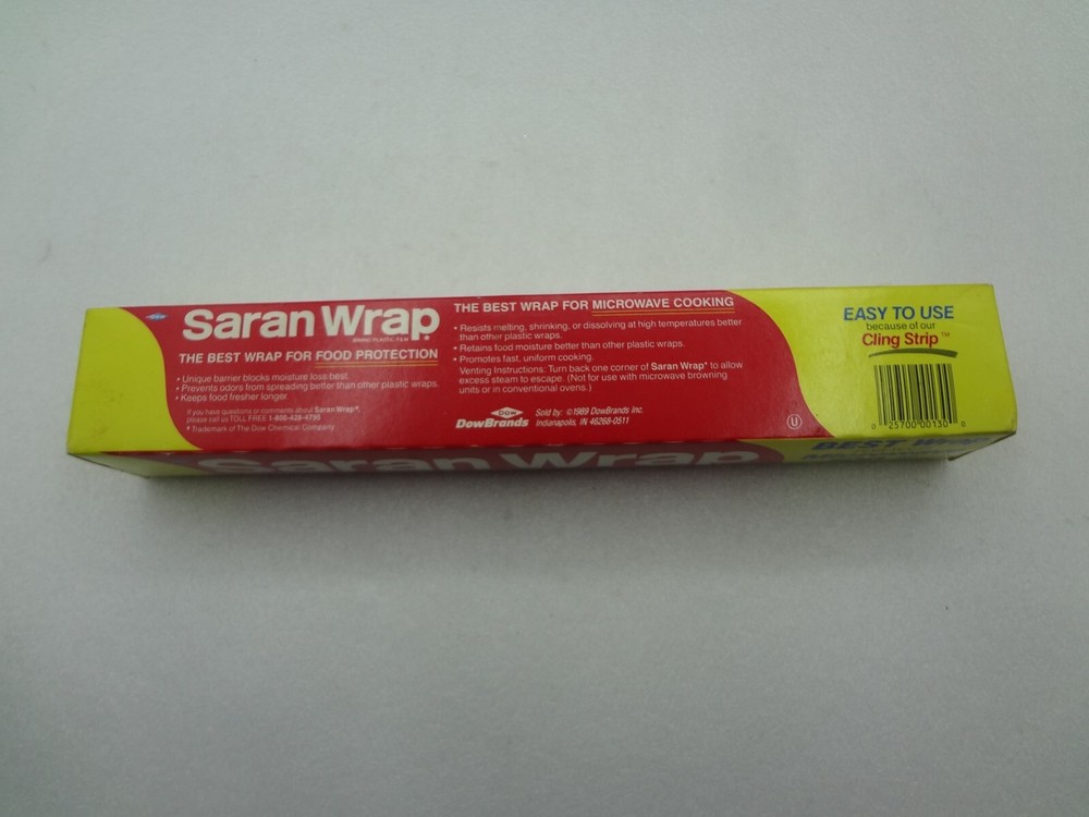 Dow Saran Wrap Plastic Wrap 1989