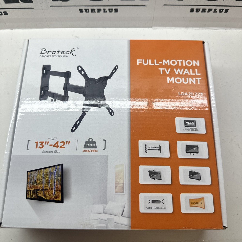 Brateck Universal Flat TV Wall Mount 13” – 42”