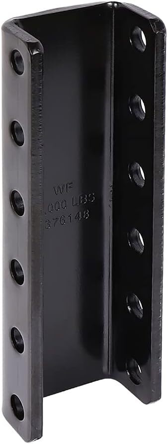 3"ID Trailer Pintle Hitch Lunette Ring Eye Coupler+5-Position Adjustable Channel