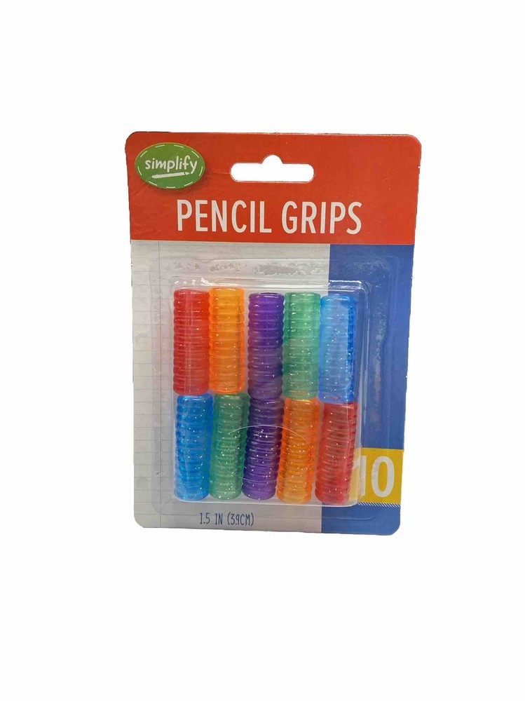 2 Pack of Simplify Multicolor Pencil Grips 10 ct each - 20 Total