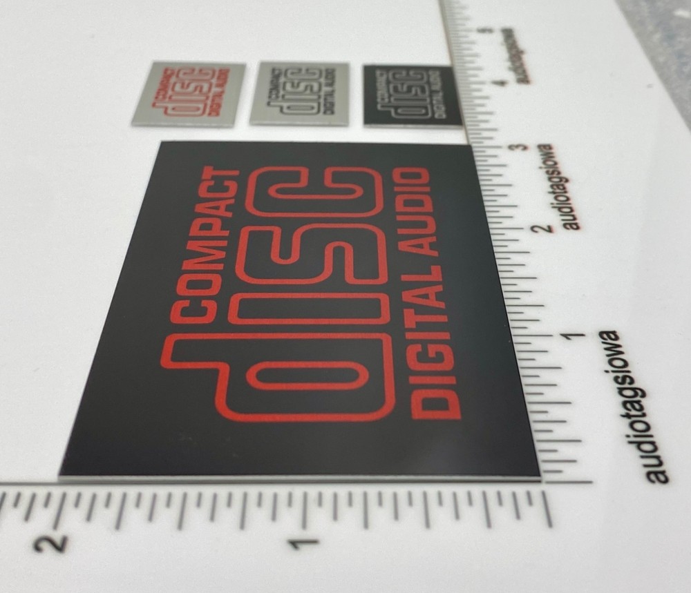 Compact Disc Digital Audio 4 Pieces Custom Made Aluminum Self Stick