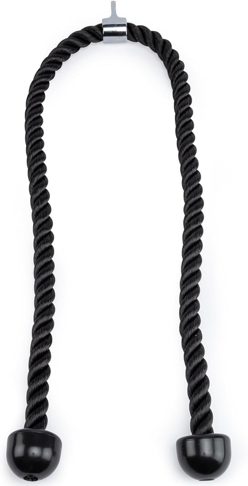 Double Length Tricep Pull down Rope 31/55 Inches Attachment for Cable Machine