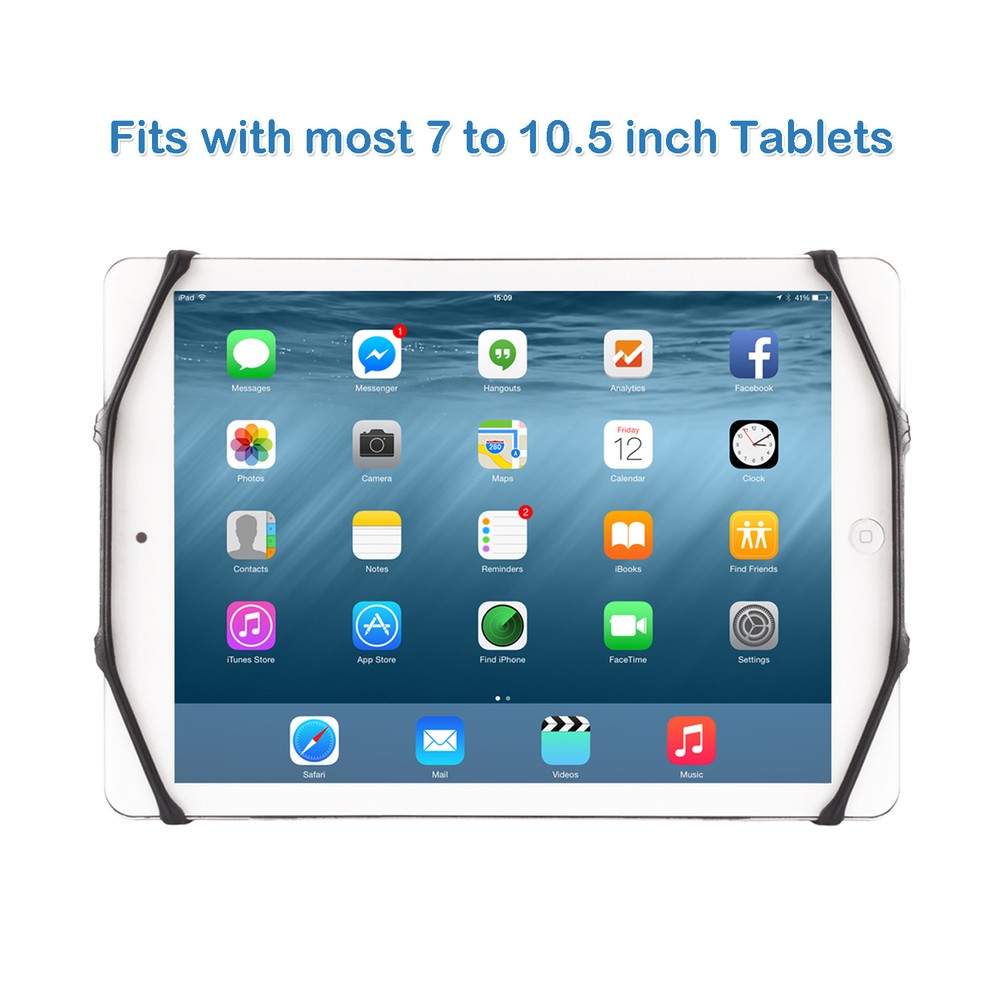 Padded Hand Strap with Detachable Silicon Holding Net for 7-10.5 Inch Tablet