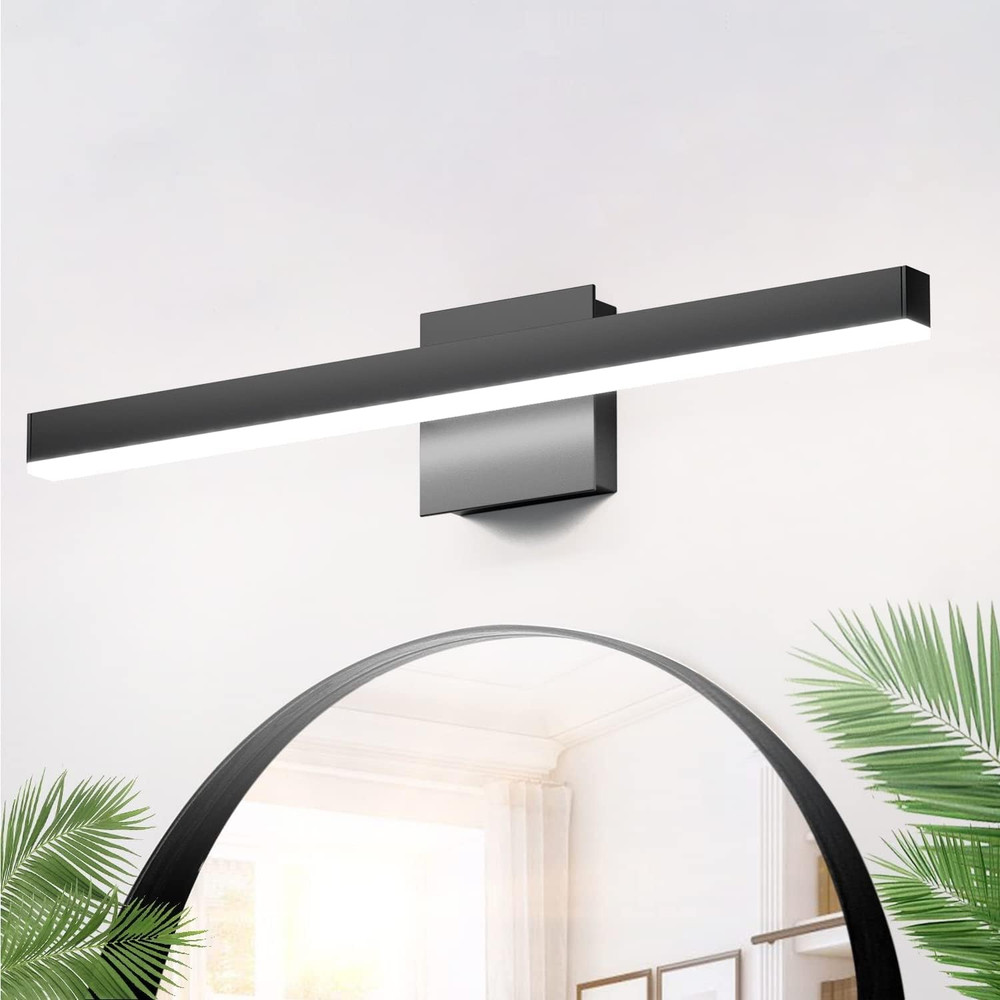 Modern 23.6" Black LED Vanity Light for Stylish Bathroom Lighting